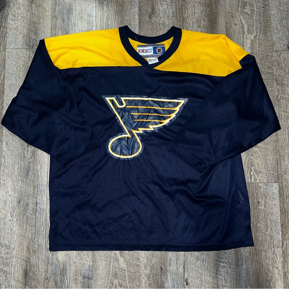 Vintage St Louis Blues NHL TKACHUK #7 Hockey Jersey CCM Size XL